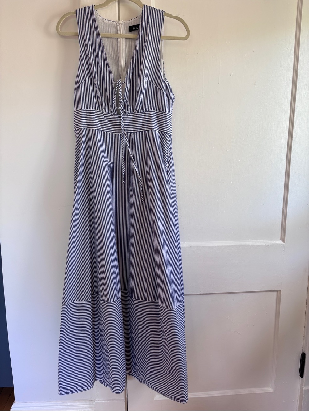 Kourt Striped Maxi Dress with Pockets